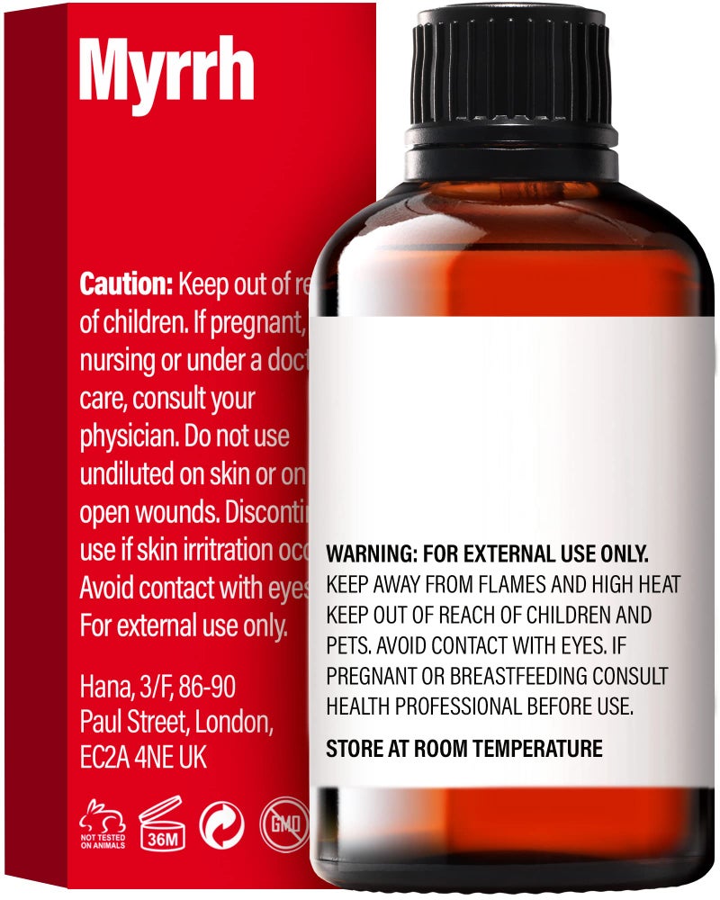 hana H'ana Myrrh Essential Oil - 1.02 Fl Oz - for Hair, Skin, Diffuser, Aromatherapy, DIY Candle & Soap Making - Image 2